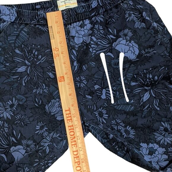 Marine Layer Re-Spun Allison Pant in floral navy - blue elastic waist size Small - Picture 5 of 11